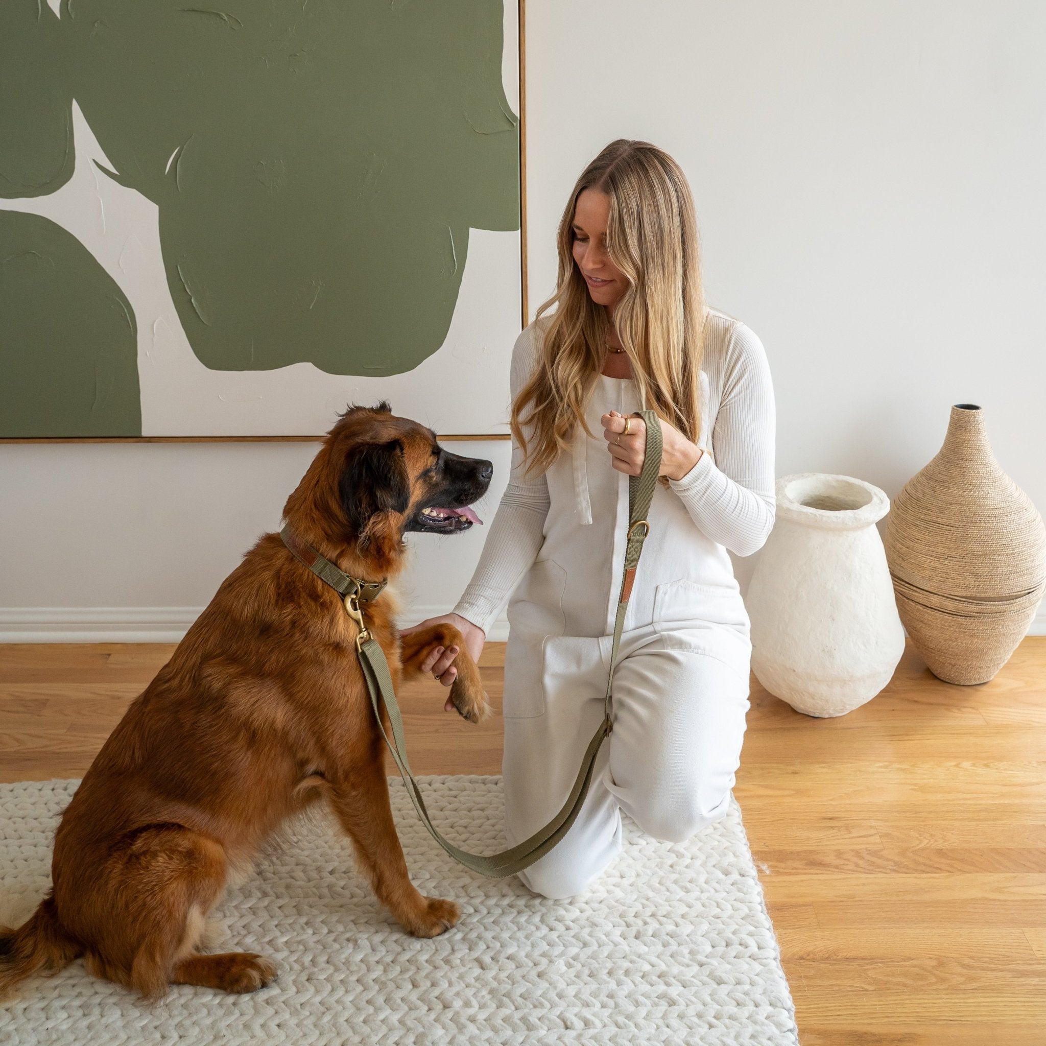 Tilley + Me Hemp Cotton Dog Leash - Durable, Sustainable, Adjustable, Lightweight & Soft