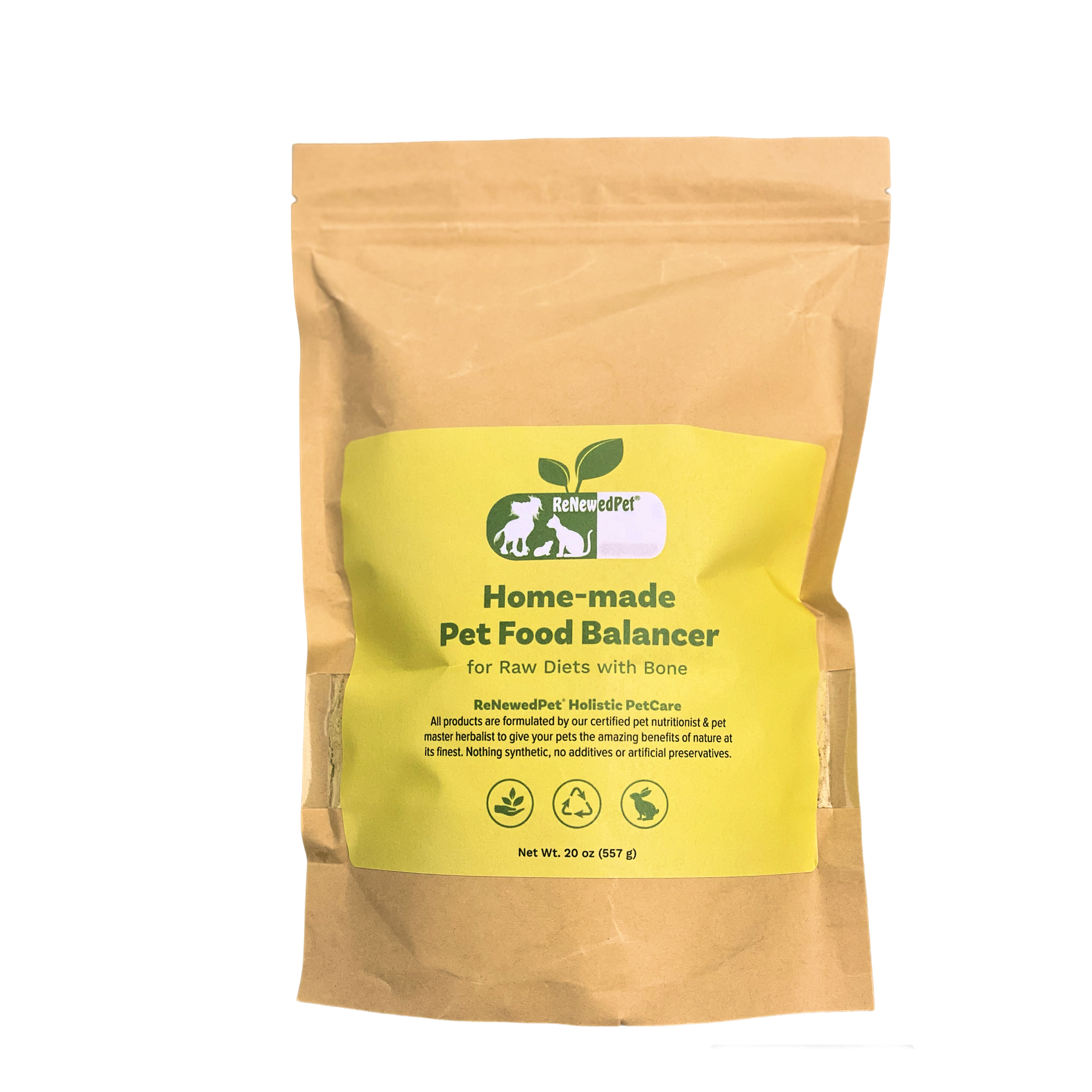 HOME-MADE PET FOOD SUPPLEMENT *For Raw Recipes WITH Bone*