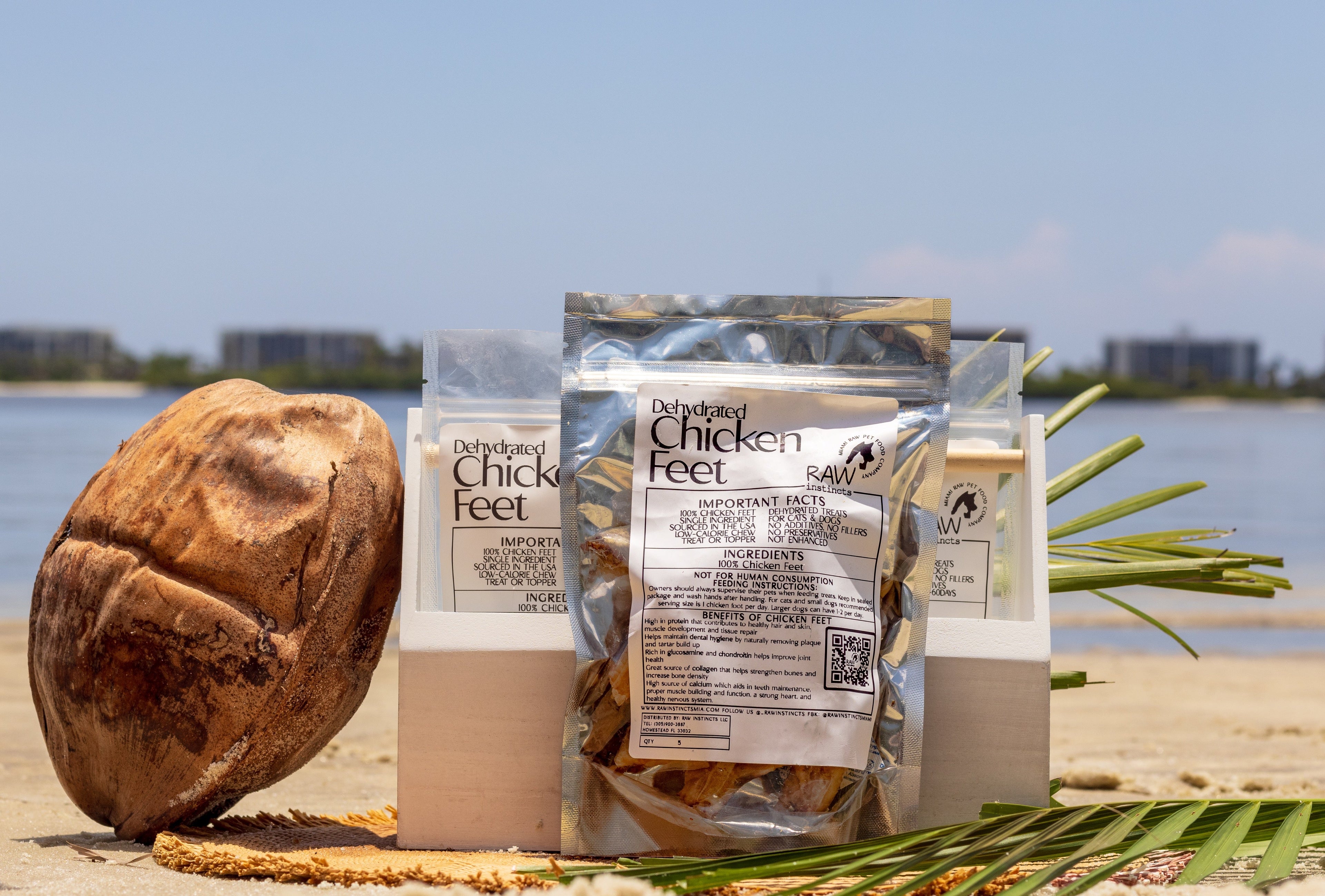 Dehydrated Chicken Feet – 5ct | Raw Instincts | Natural Chew for Cats & Dogs