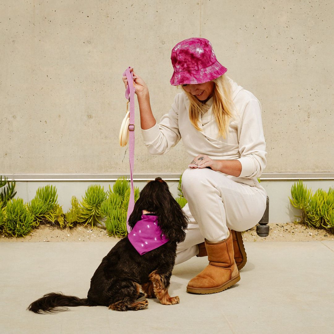 Tilley + Me Hemp Cotton Dog Leash - Durable, Sustainable, Adjustable, Lightweight & Soft