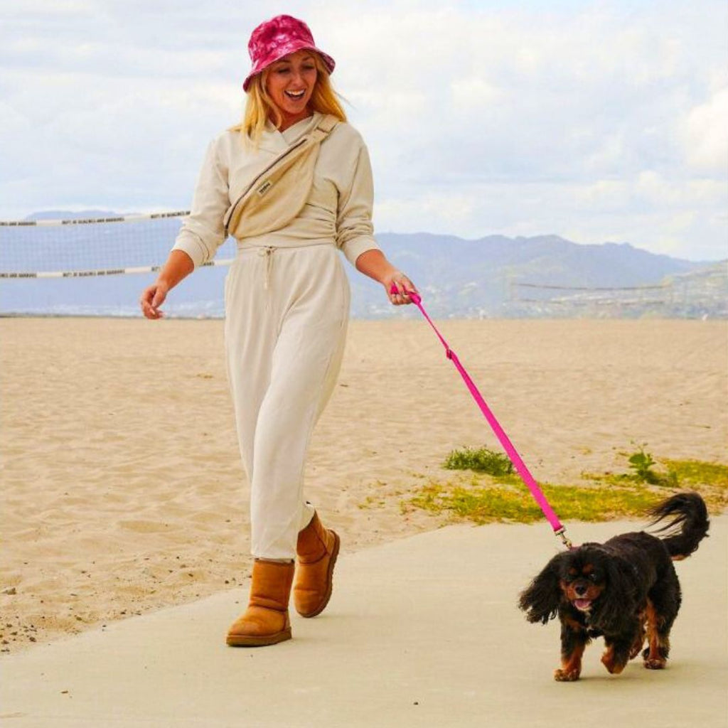Tilley + Me Hemp Cotton Dog Leash - Durable, Sustainable, Adjustable, Lightweight & Soft