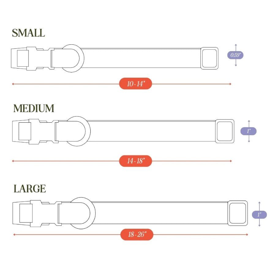 Tilley + Me Hemp Cotton Dog Collar – Durable, Adjustable, Soft – Joshua Tree